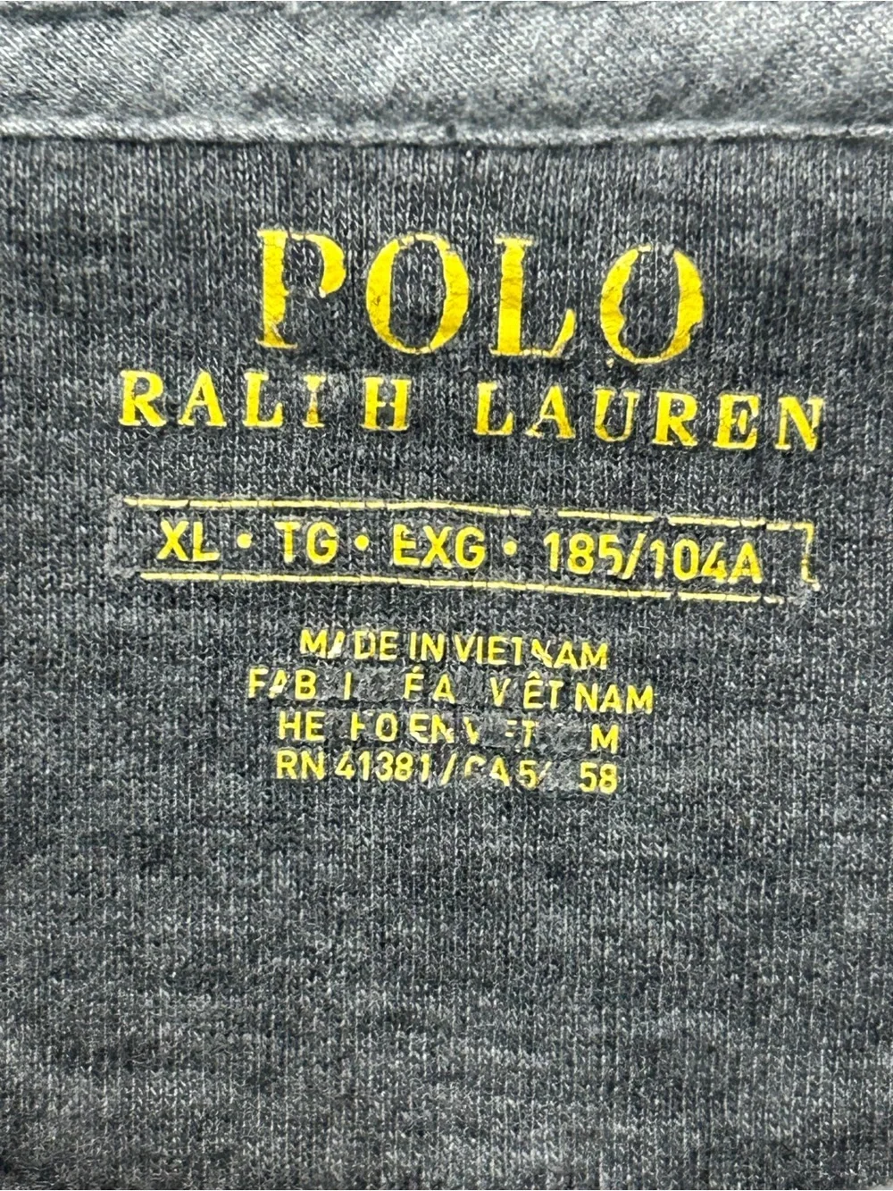 Polo Ralph Lauren Mens Heather Gray 1/4 Zip Cotton Knit Sweatshirt Mock Neck XL